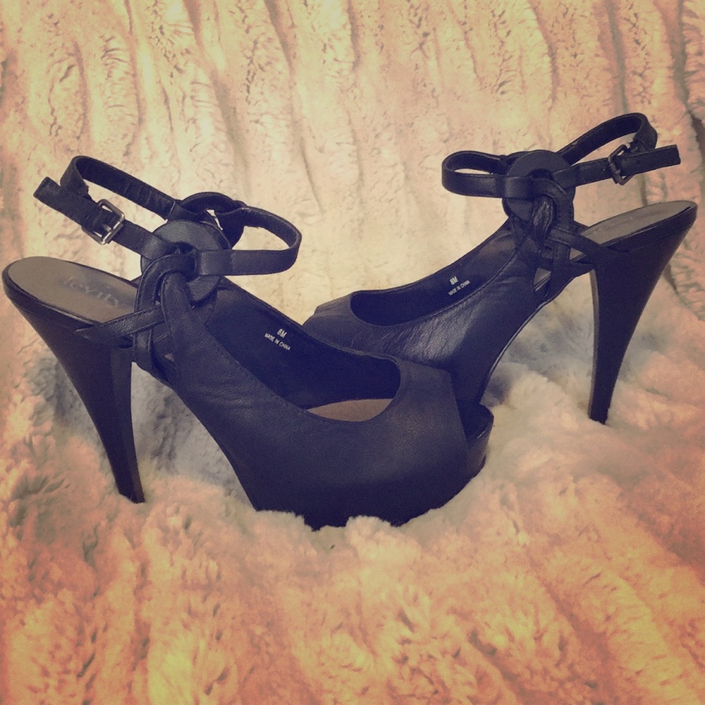 Black heels.